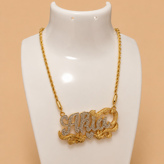 Custom two tone necklace