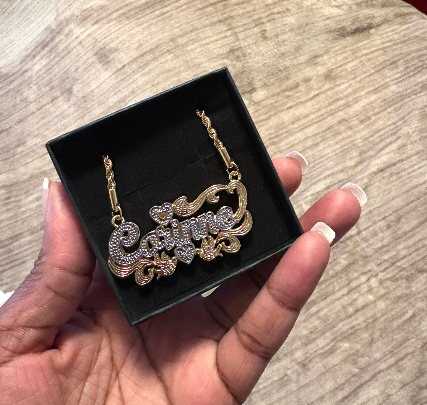 Custom two tone necklace