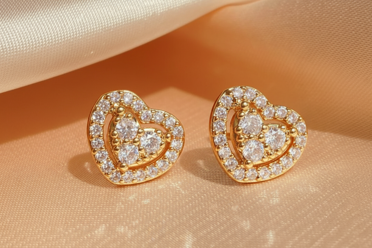 Heart Studs